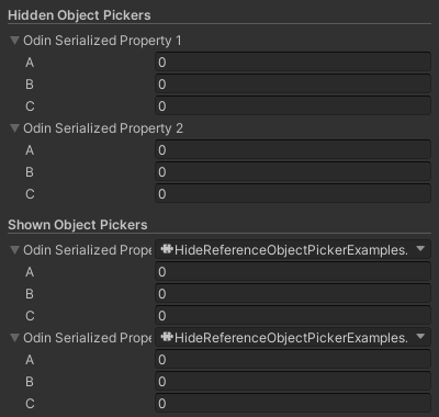 Hide In Attribute for Unity with Odin Inspector