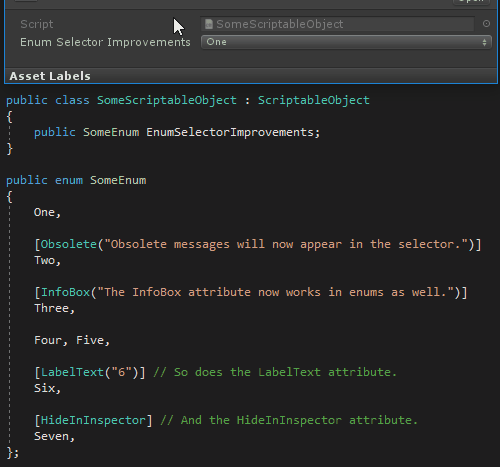 Hiding or Disabling inspector properties using PropertyDrawers